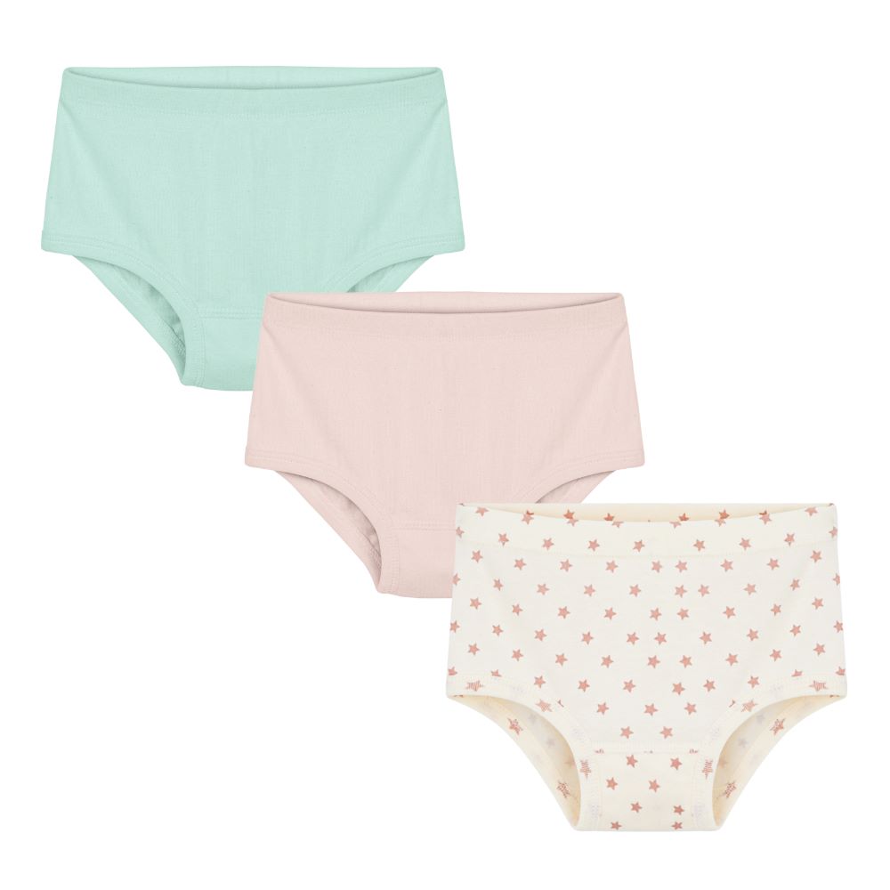 Girls Eczema Briefs (Pack of 3) – Organic Cotton, Seam-Free