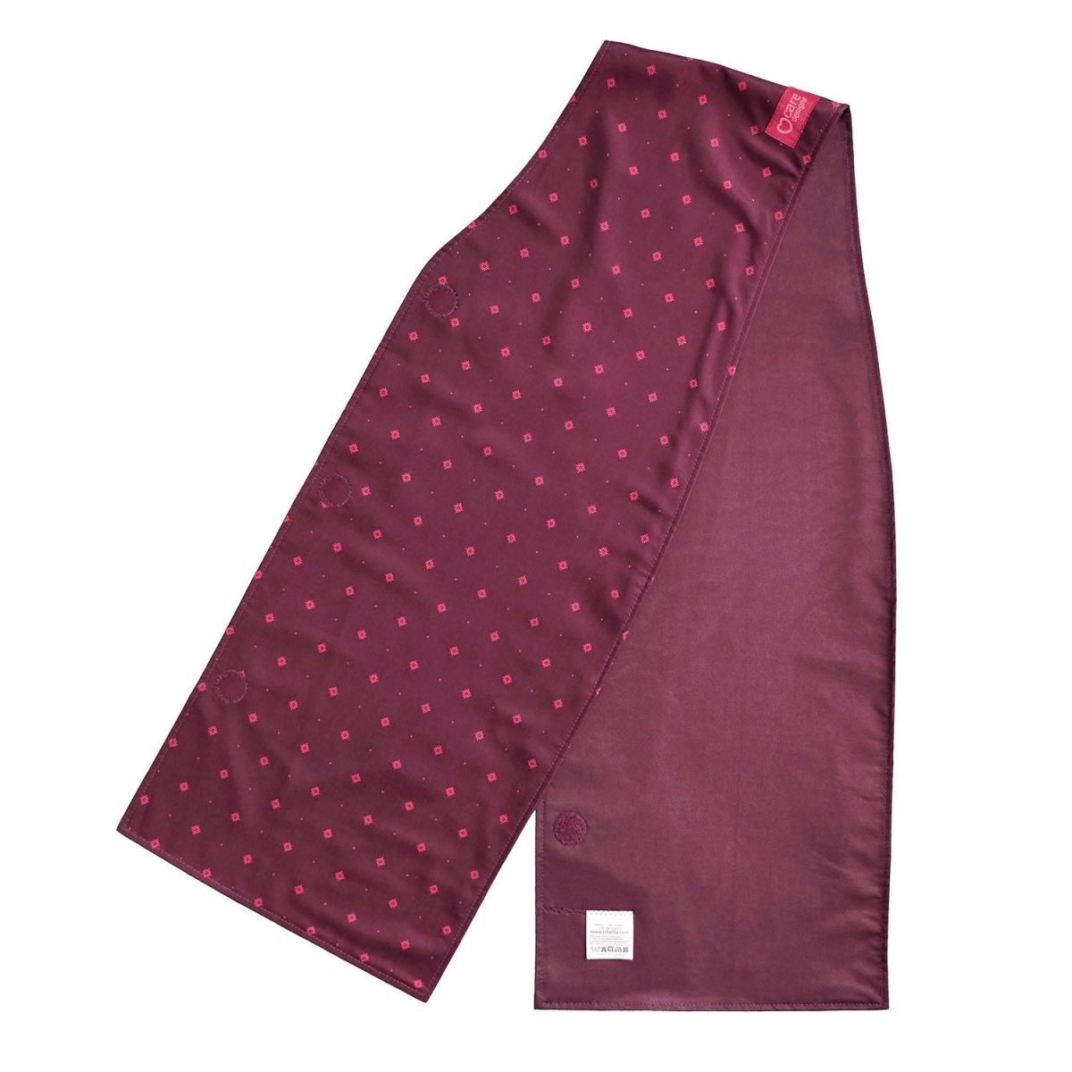 Straight Scarf Clothing Protector - Burgundy pattern - Bibs & Neckerchiefs
