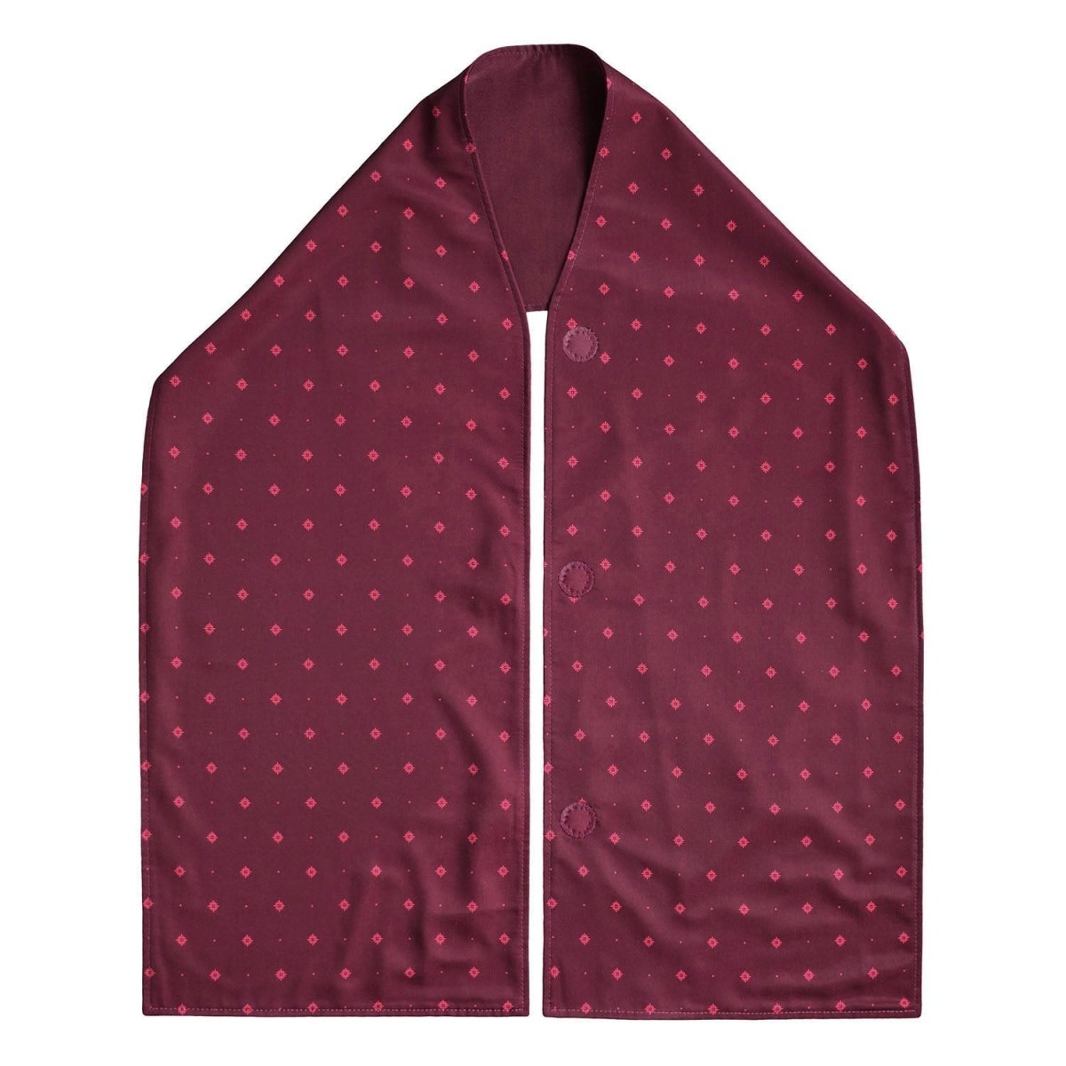 Straight Scarf Clothing Protector - Burgundy pattern - Bibs & Neckerchiefs
