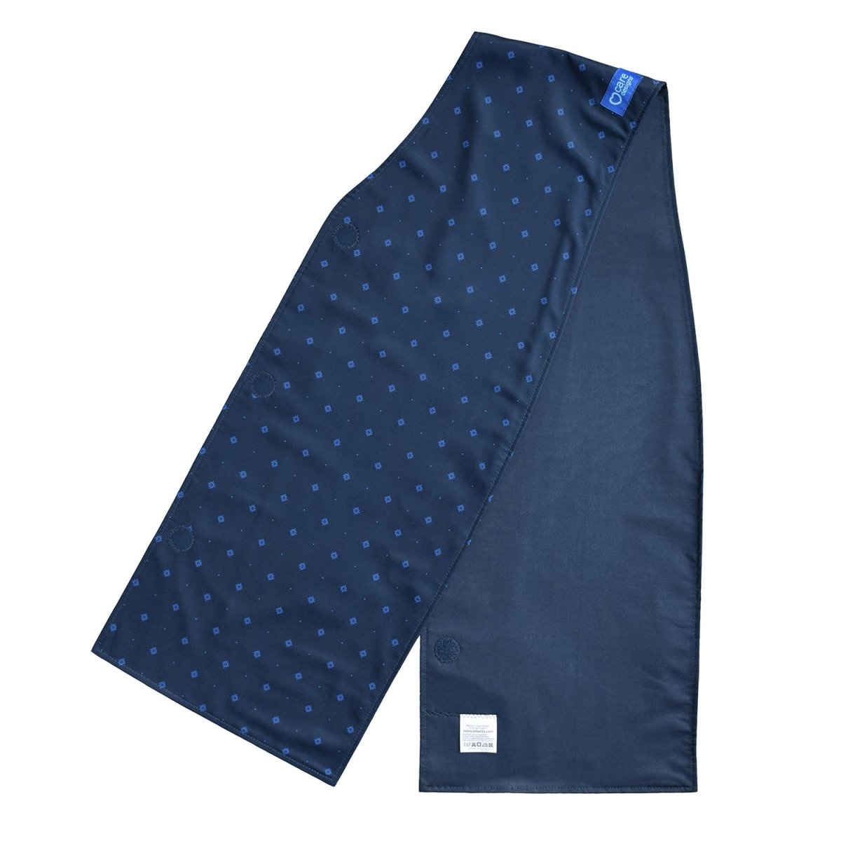 Straight Scarf Clothing Protector - Navy pattern - Adult Bibs