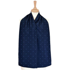 Straight Scarf Clothing Protector - Navy pattern - Adult Bibs