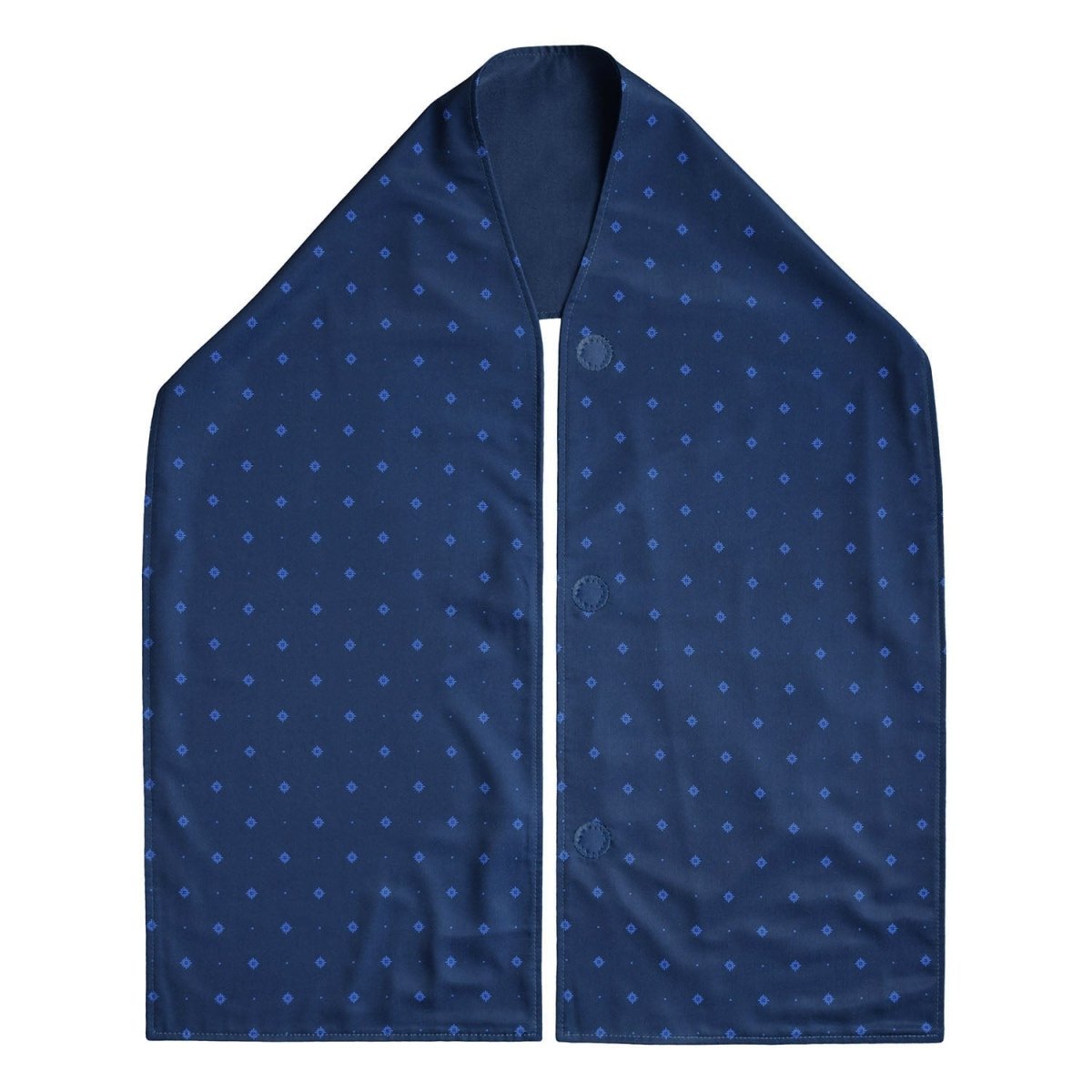 Straight Scarf Clothing Protector - Navy pattern - Adult Bibs