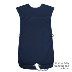 Tabard style adult bib - Large Navy - Health Care