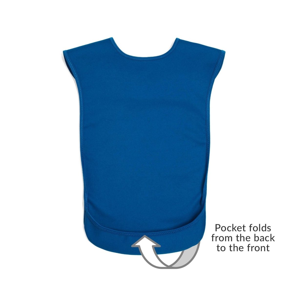 Tabard style adult bib - Medium Blue - Health Care