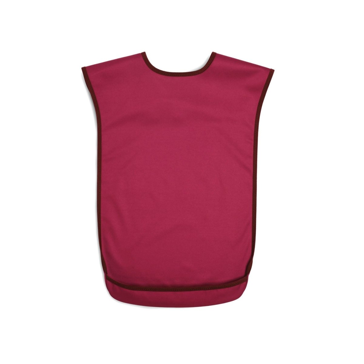 Tabard style adult bib - Medium Burgundy - Health Care