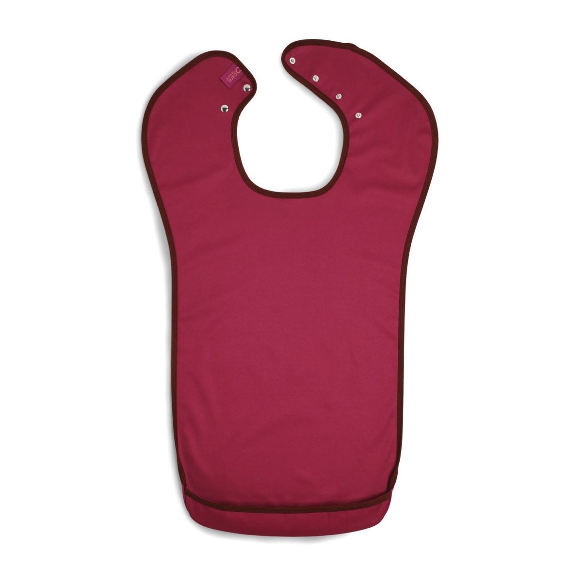 Tabard style adult bib - Medium Burgundy - Health Care