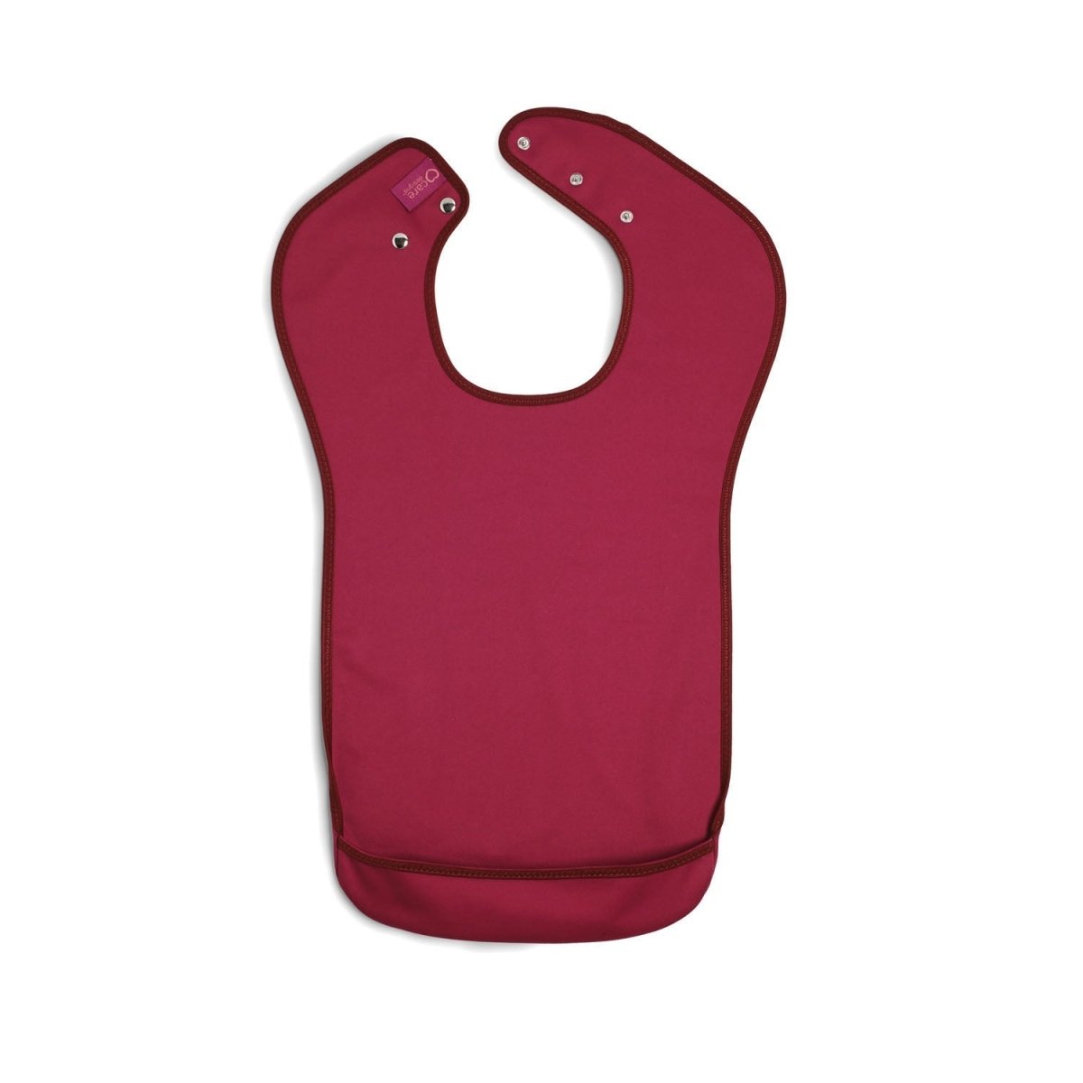 Tabard style adult bib - Small Burgundy - Health Care