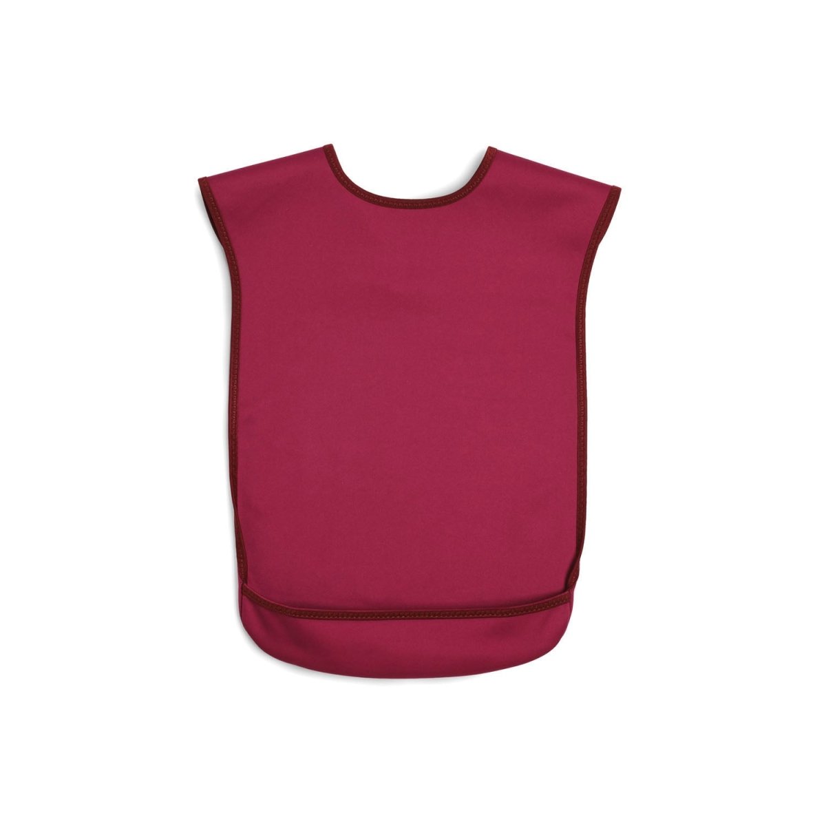 Tabard style adult bib - Small Burgundy - Health Care