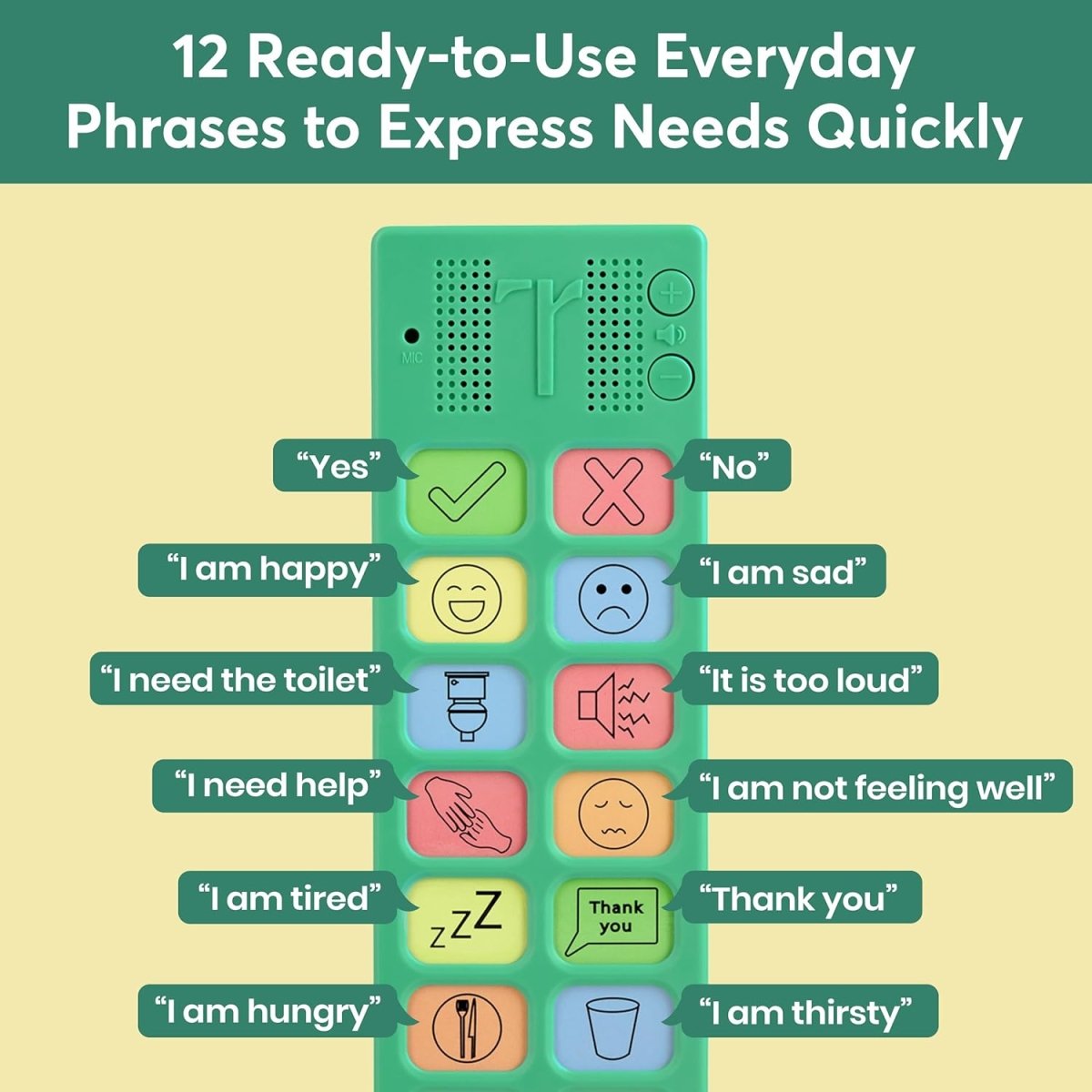 Talkaroo AAC Autism Sensory Equipment - AAC Communication Device - Learning Resource