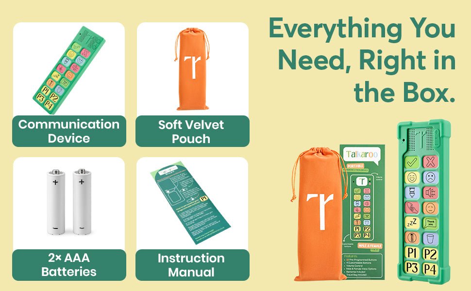 Talkaroo AAC Autism Sensory Equipment - AAC Communication Device - Learning Resource