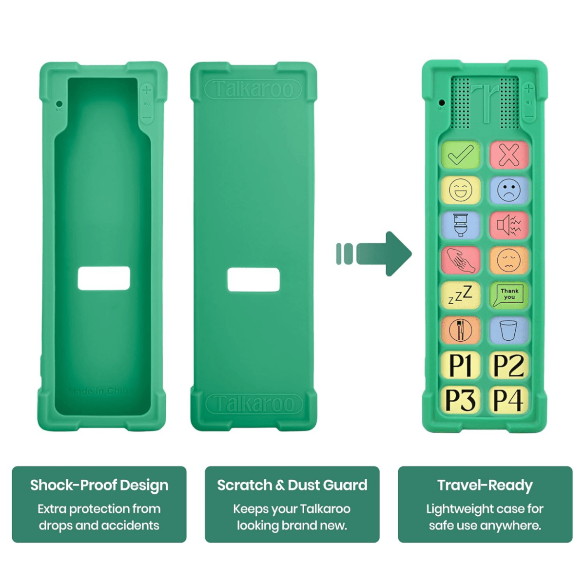 Talkaroo AAC Communication Device & Protective Case Bundle - 