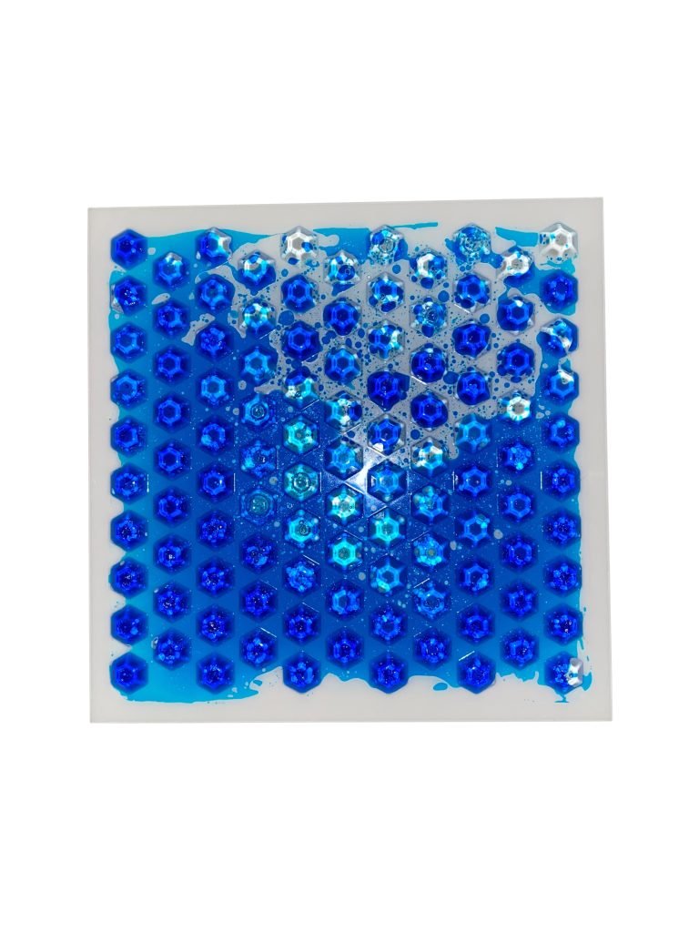 Textured Massage Liquid Sensory Tiles Set of 6 30cm - Sensory Equipment