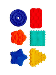 Textured Silicone Tactile Shapes – 6pk - Sensory Toys