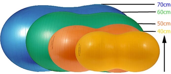 Therapy Peanut Ball - Anti Burst - Yellow 35cm - Sensory Equipment