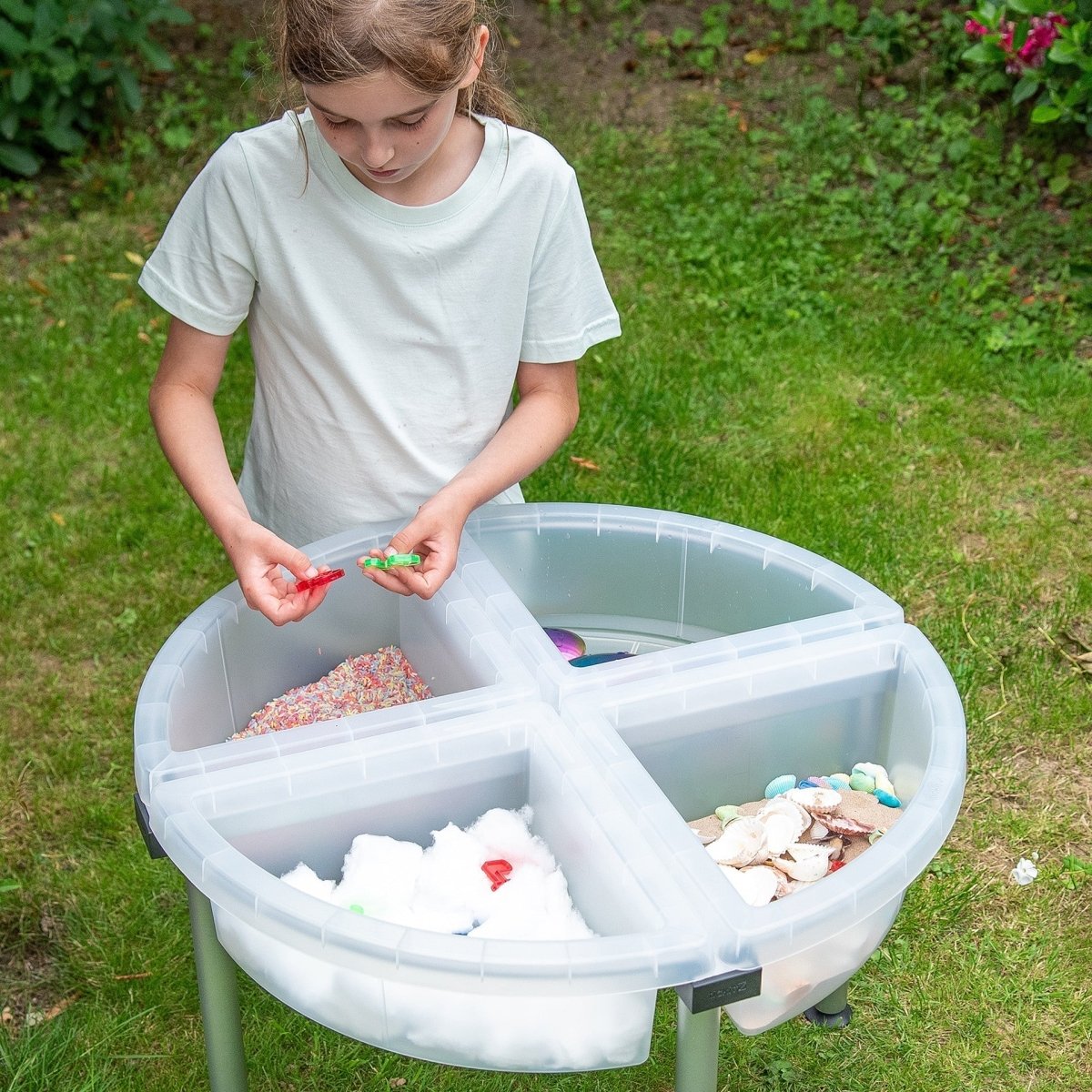 tickit® Discovery Quadrant Trays & Stand - Clear - Sensory Equipment
