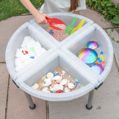 tickit® Discovery Quadrant Trays & Stand - Clear - Sensory Equipment