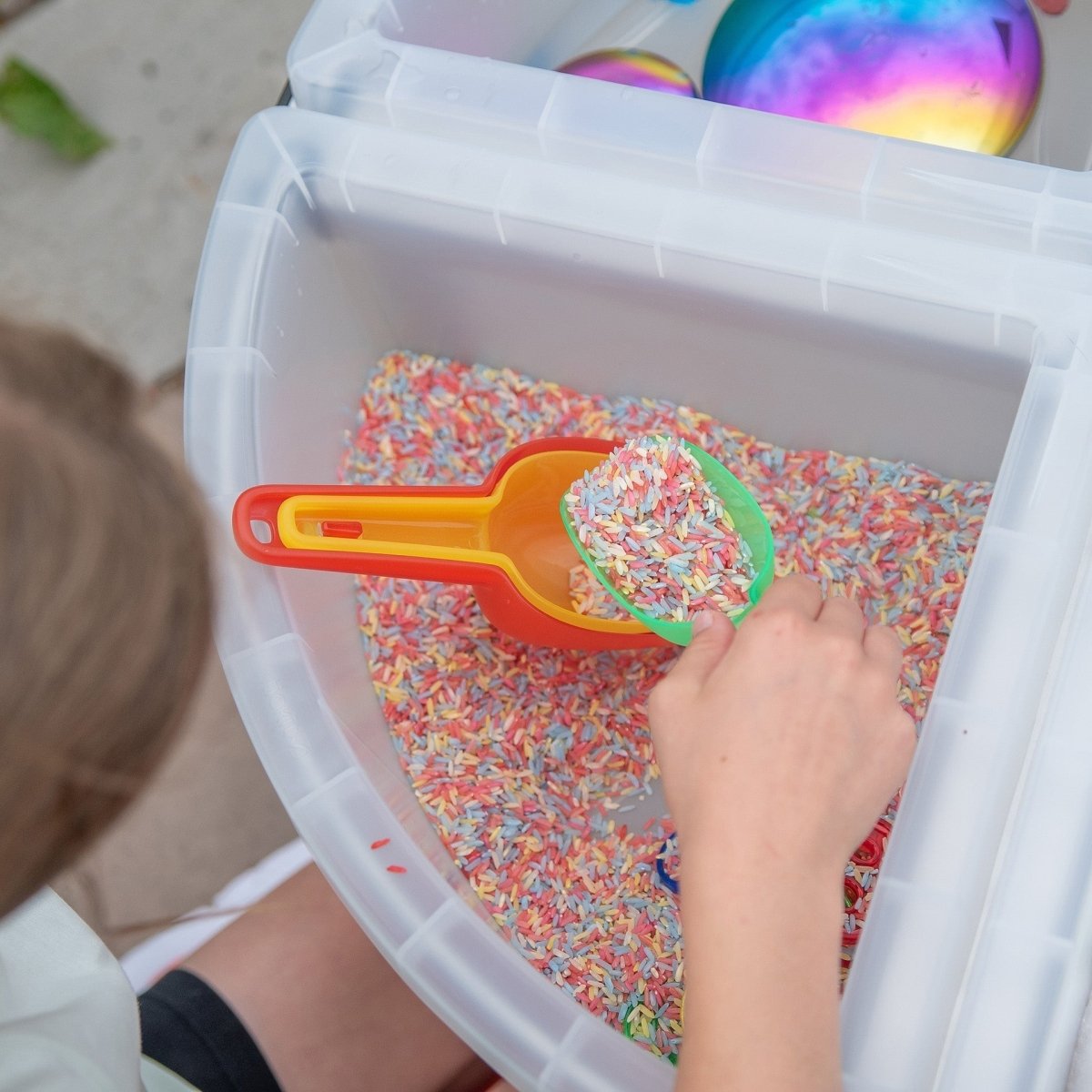 tickit® Discovery Quadrant Trays & Stand - Clear - Sensory Equipment