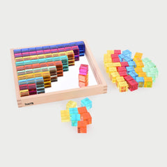 tickit® Gem Cube Mirror Tray – 100 Gems - Sensory Toys