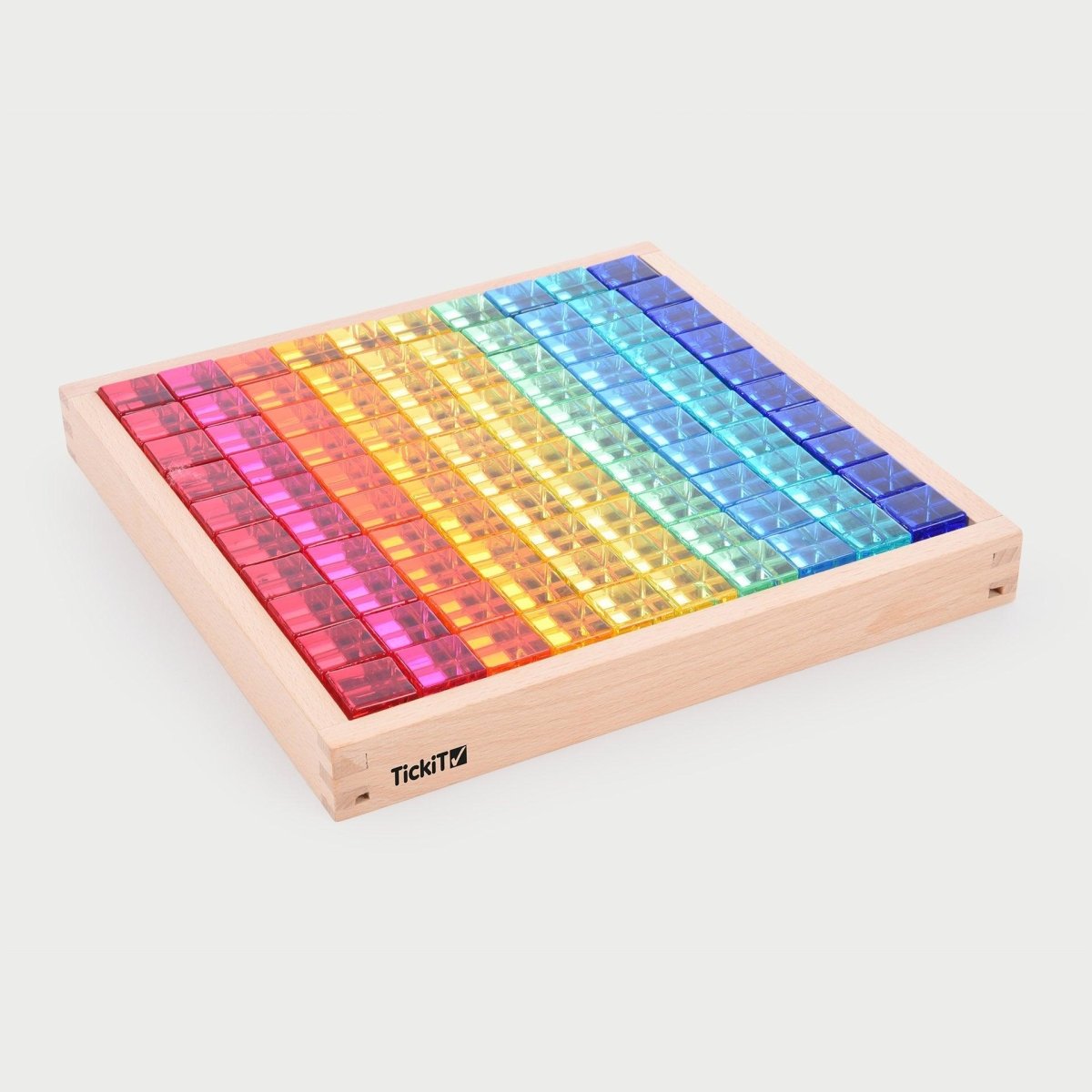 tickit® Gem Cube Mirror Tray – 100 Gems - Sensory Toys