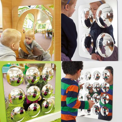 tickit® Large Dome Mirror Panel Set (4 Panels) - Sensory Equipment