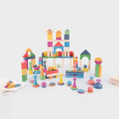 tickit® Rainbow Wooden Super Set (84 Pieces) - Learning Resource