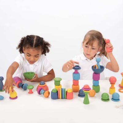tickit® Rainbow Wooden Super Set (84 Pieces) - Learning Resource