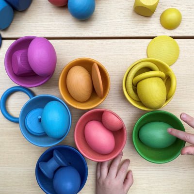 tickit® Rainbow Wooden Super Set (84 Pieces) - Learning Resource