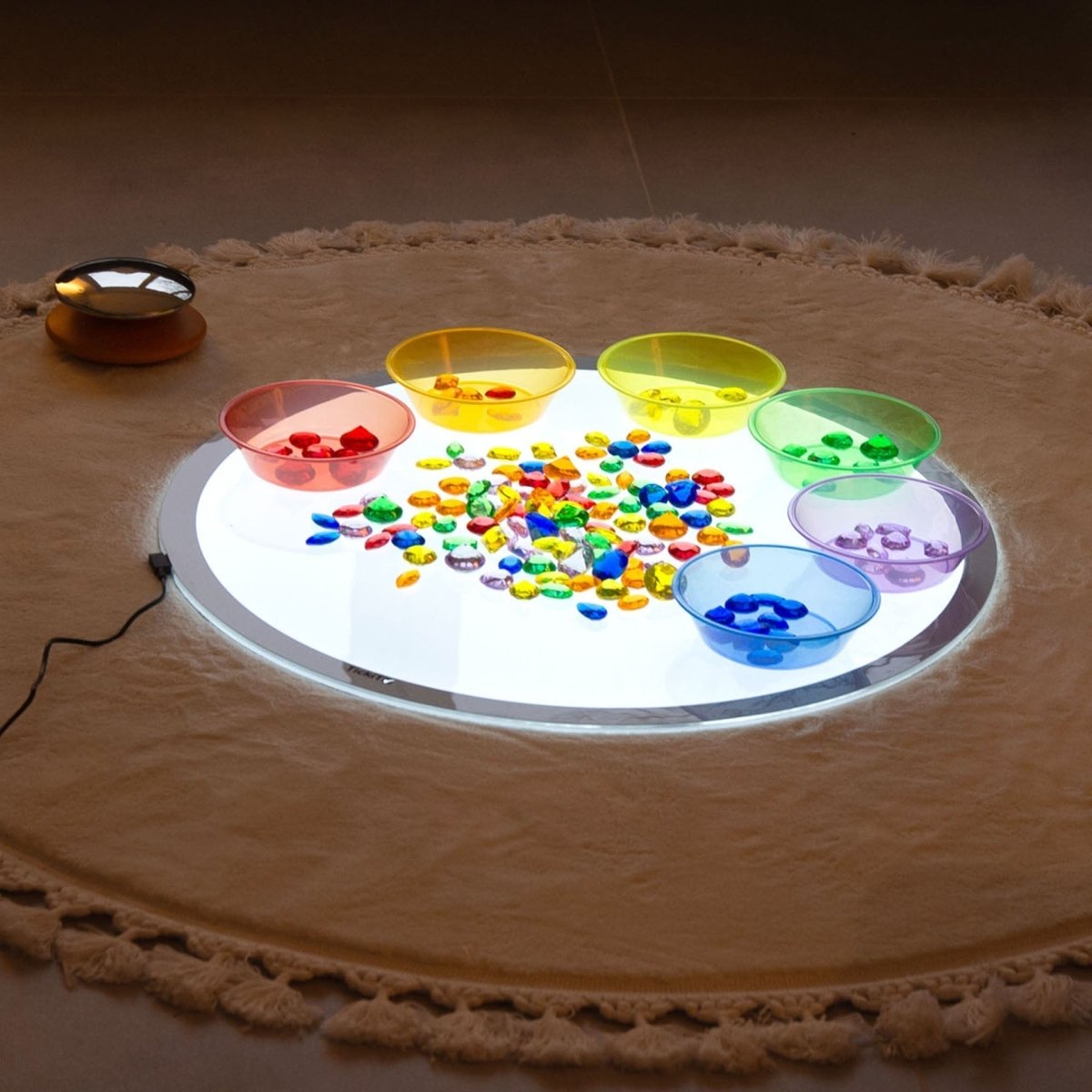 tickit® Round LED Light Panel (600mm) - Learning Resource