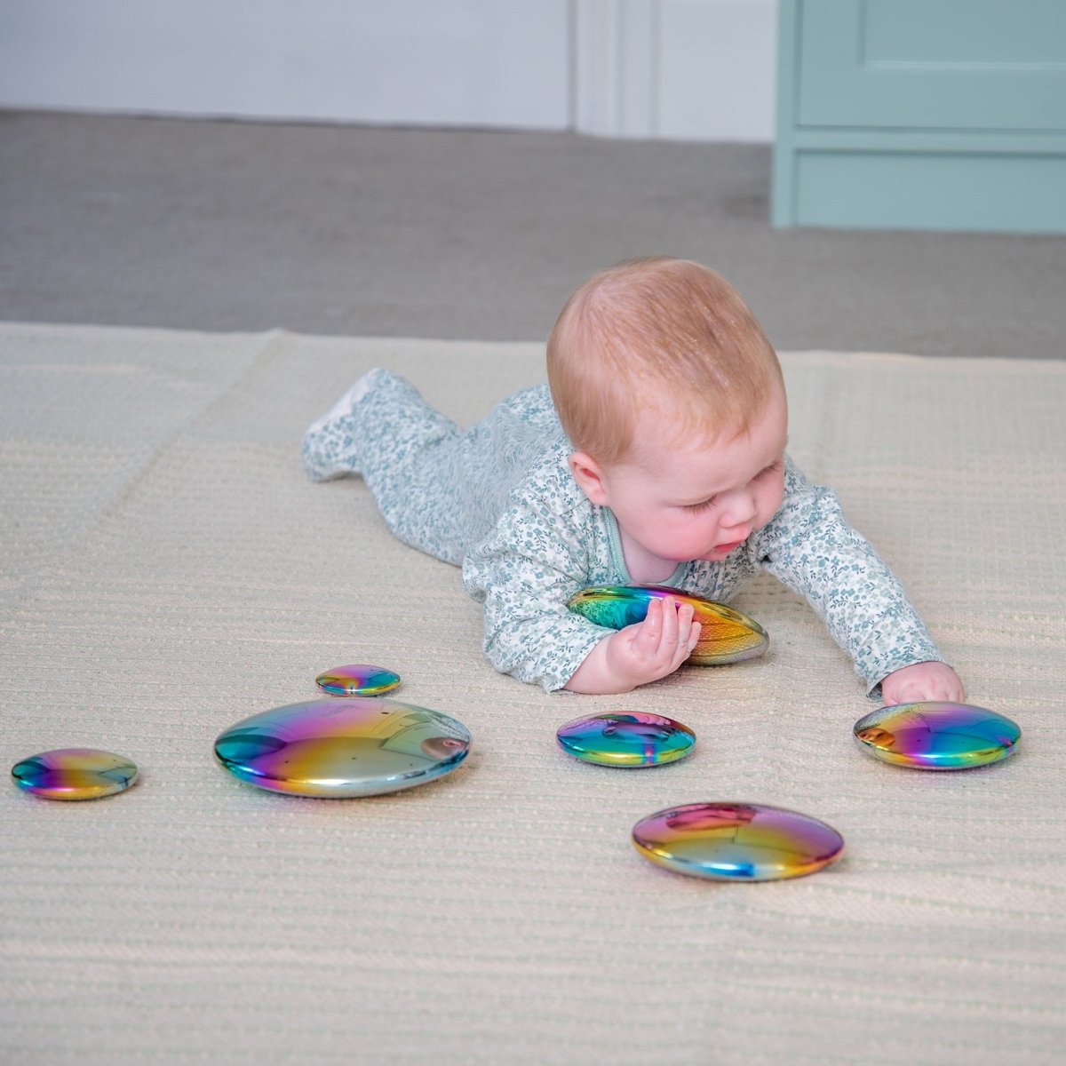 tickit® Sensory Steel Colour Burst Buttons - Sensory Reflective - Buttons
