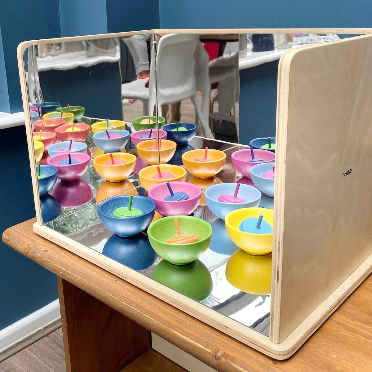 tickit® Wooden Exploratory Mirror - Sensory Equipment