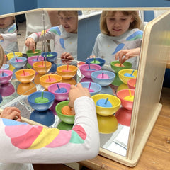 tickit® Wooden Exploratory Mirror - Sensory Equipment