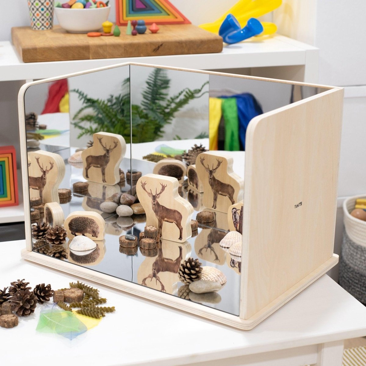 tickit® Wooden Exploratory Mirror - Sensory Equipment