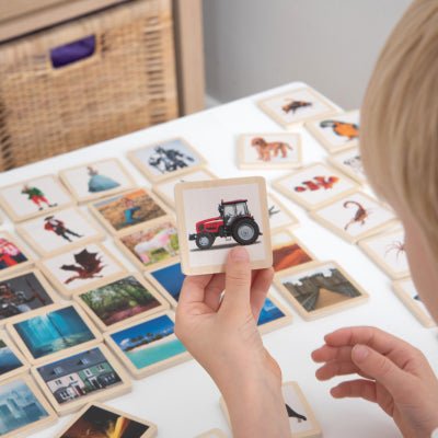tickit® Wooden Story Tiles (90 Pieces) - Learning Resource