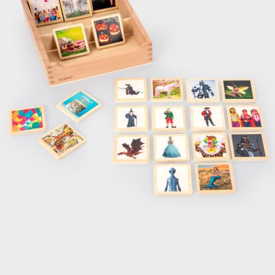 tickit® Wooden Story Tiles (90 Pieces) - Learning Resource
