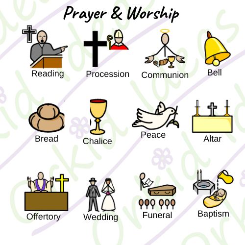 TomTag Mass & Church Visual Support Set - Learning Resource