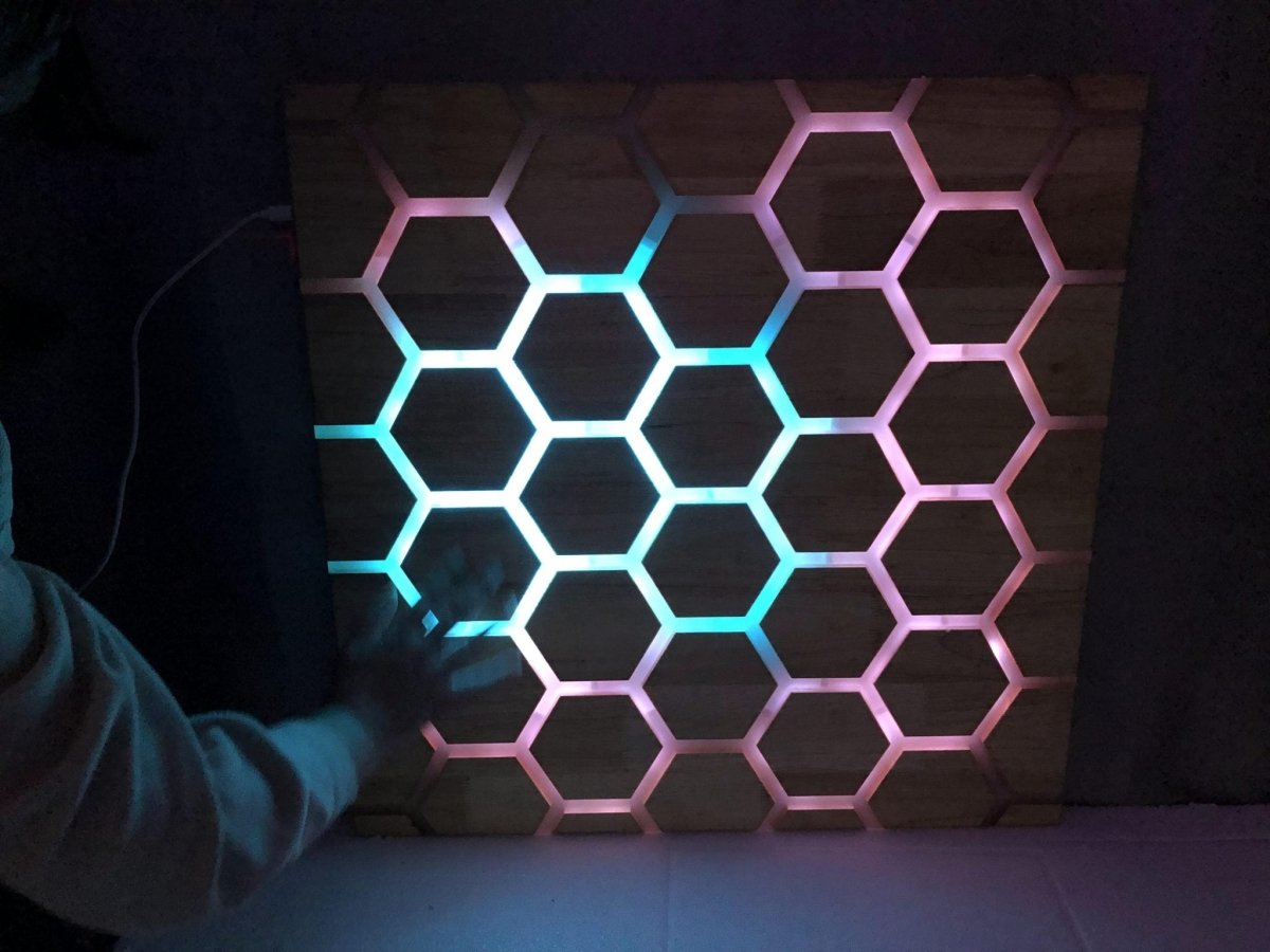 Touch Interactive Honeycomb Panel, Wall Mounted - Sensory Equipment