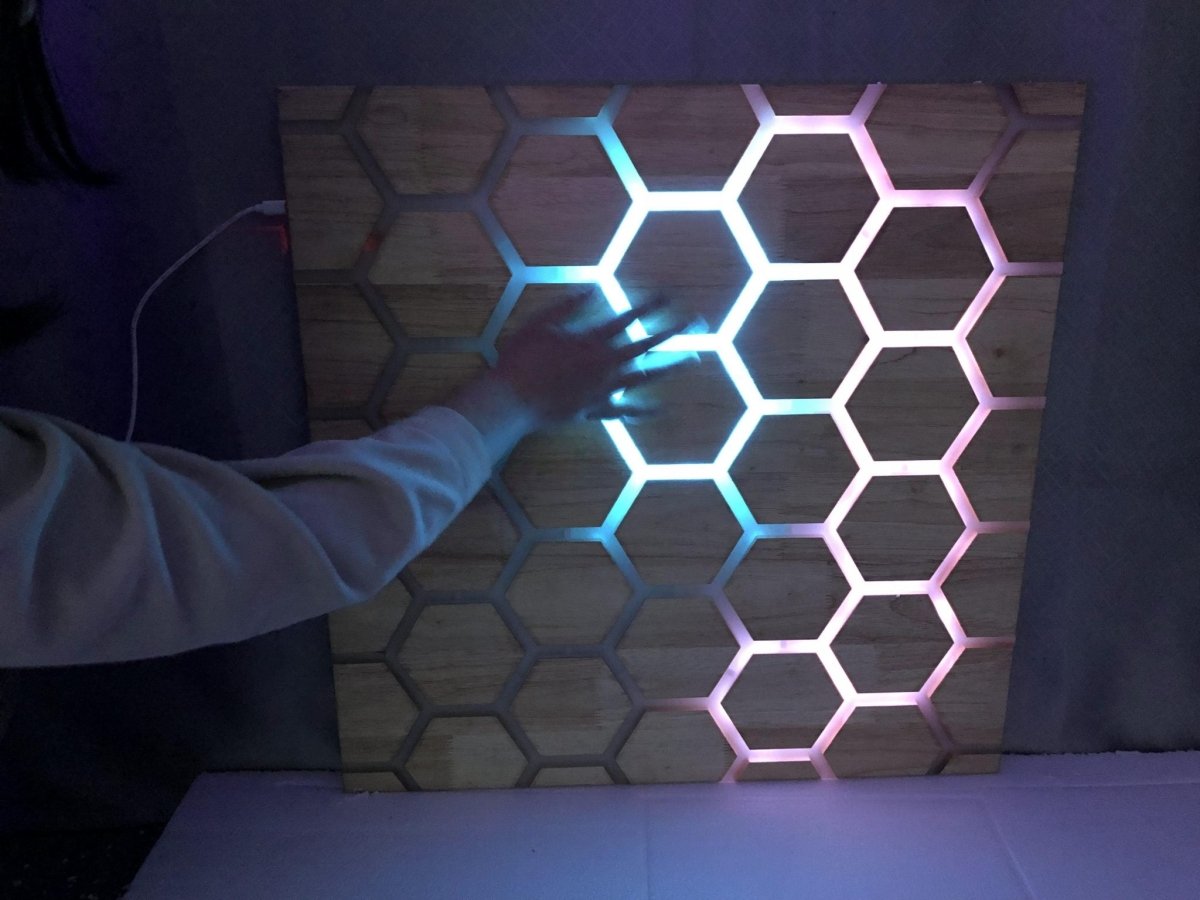 Touch Interactive Honeycomb Panel, Wall Mounted - Sensory Equipment