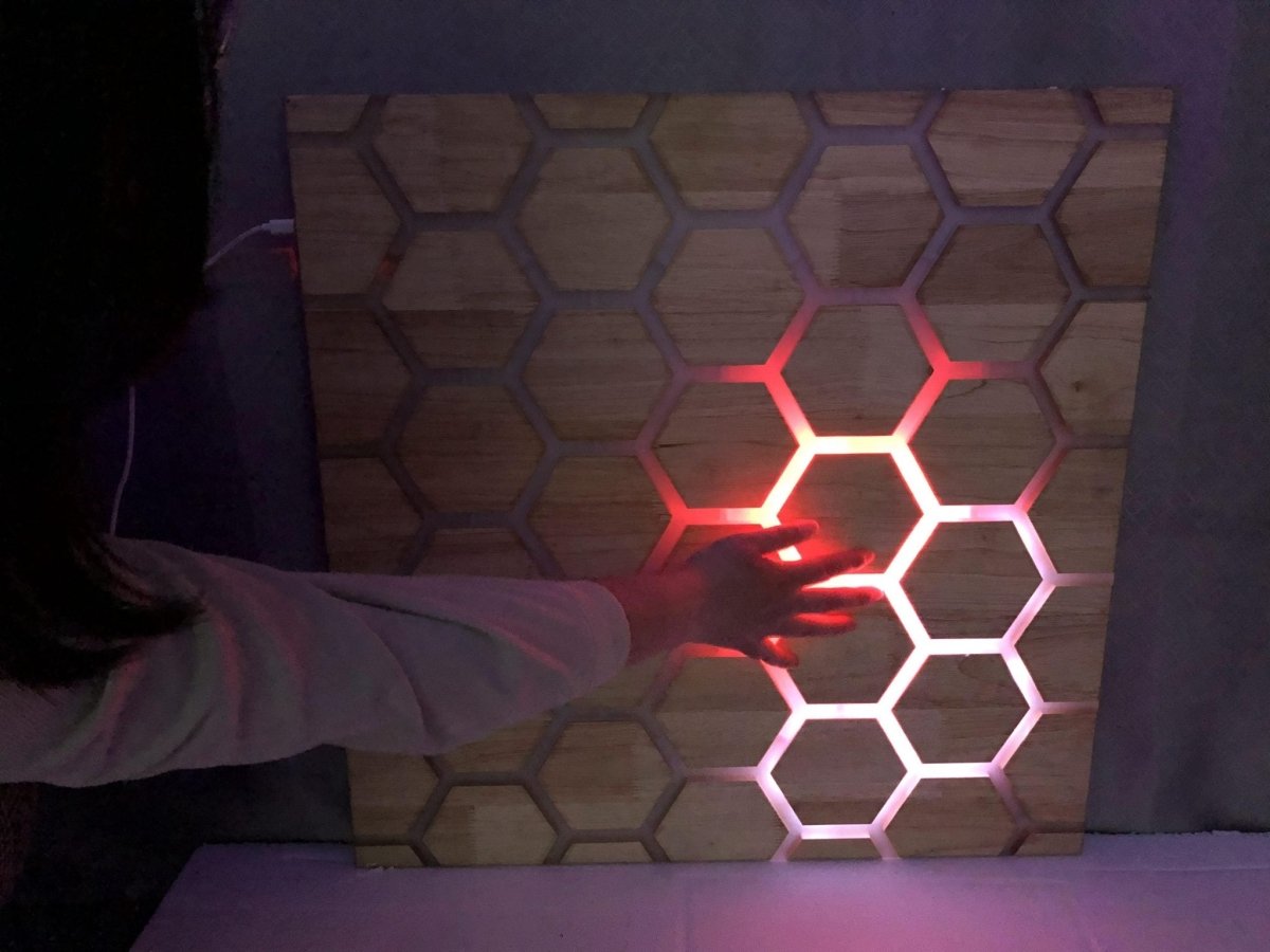 Touch Interactive Honeycomb Panel, Wall Mounted - Sensory Equipment