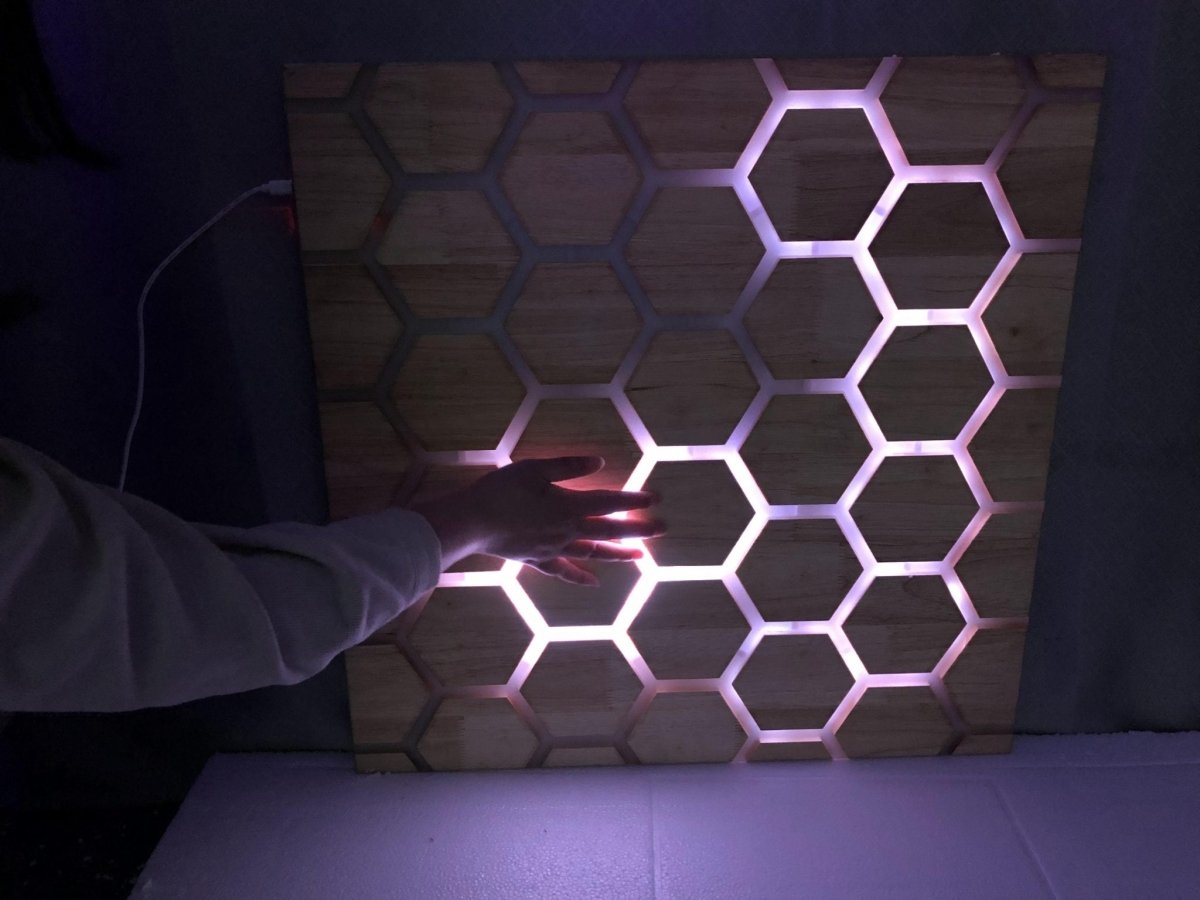 Touch Interactive Honeycomb Panel, Wall Mounted - Sensory Equipment