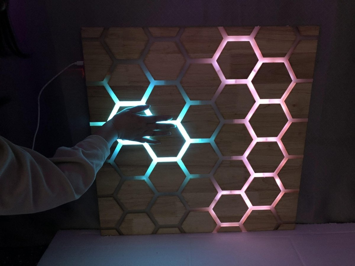 Touch Interactive Honeycomb Panel, Wall Mounted - Sensory Equipment