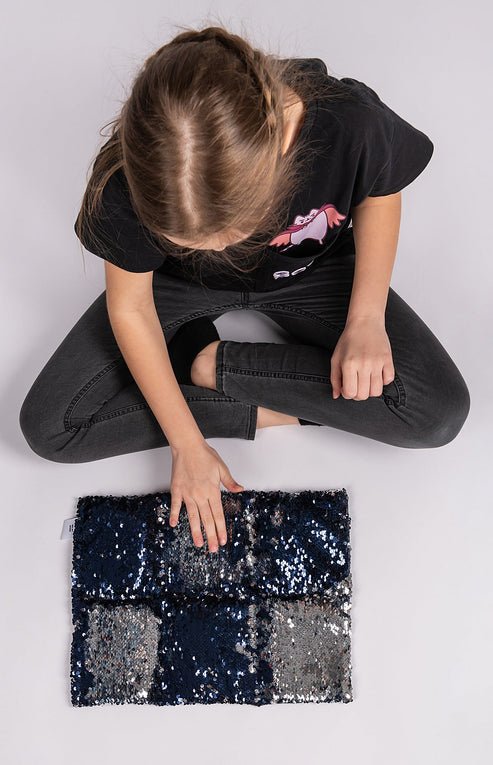 Two Tone Sequin Weighted Lap Pillow - Weighted
