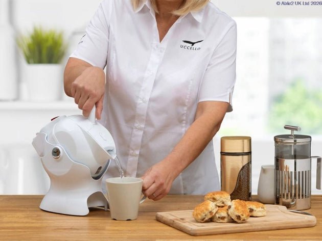 Uccello Easy Pour Tipping Kettle – Assistive Safety Kettle - Eating & Drinking