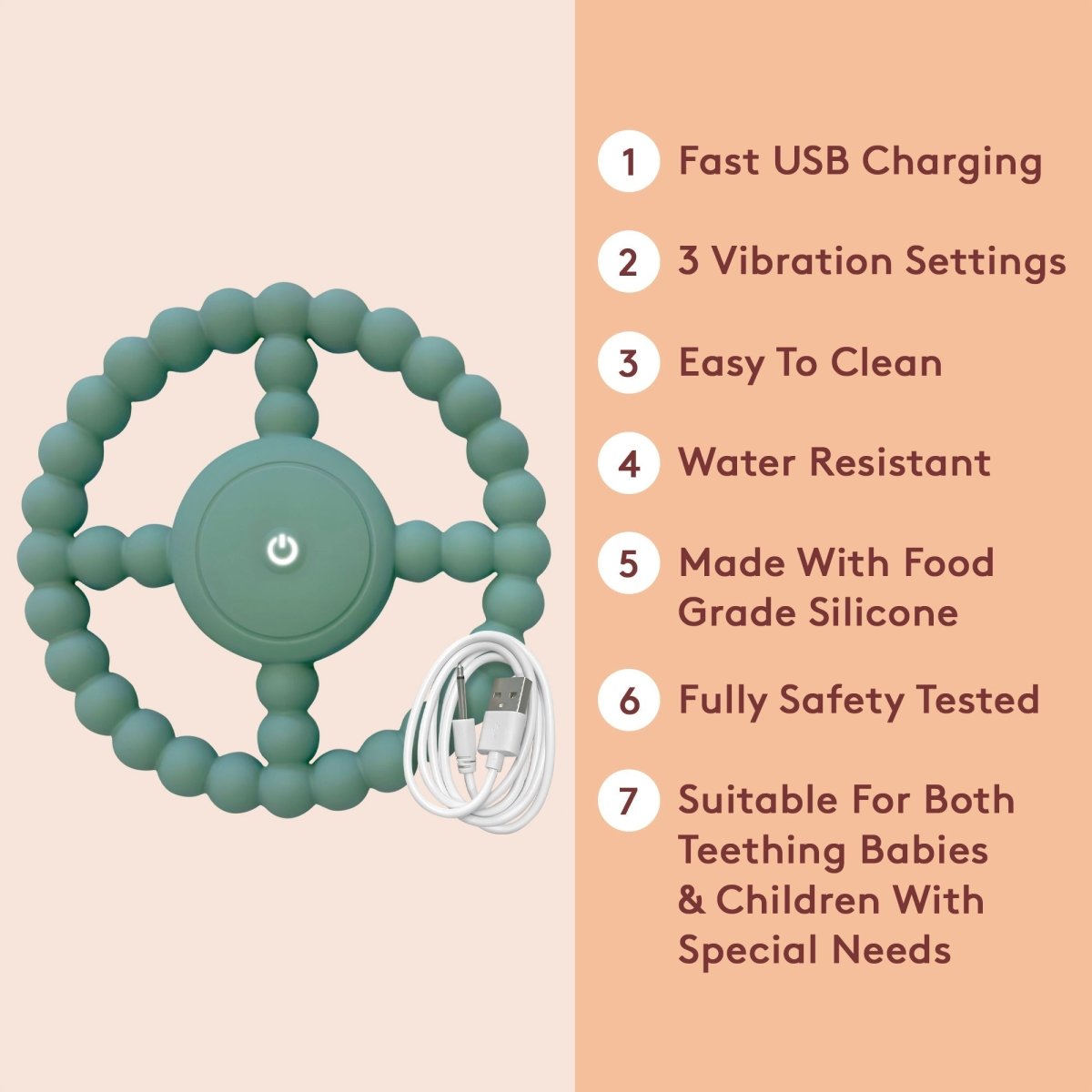 Vibrating Sensory Chew Toy - Autism Chew Toy - Chewing