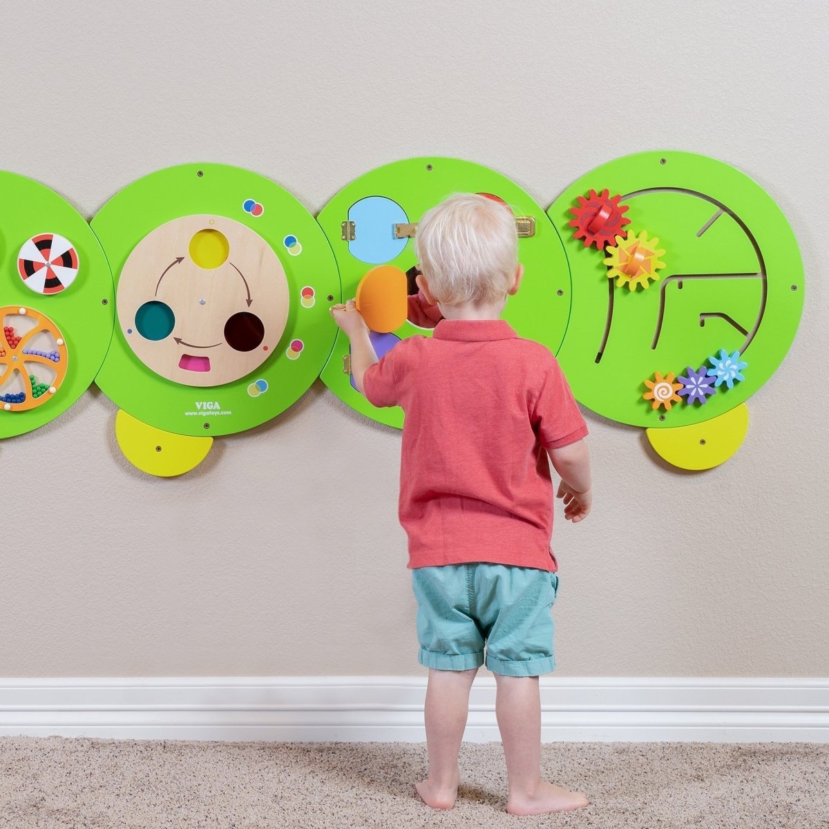 VIga Caterpillar Activity Wall Panels - Sensory Toys