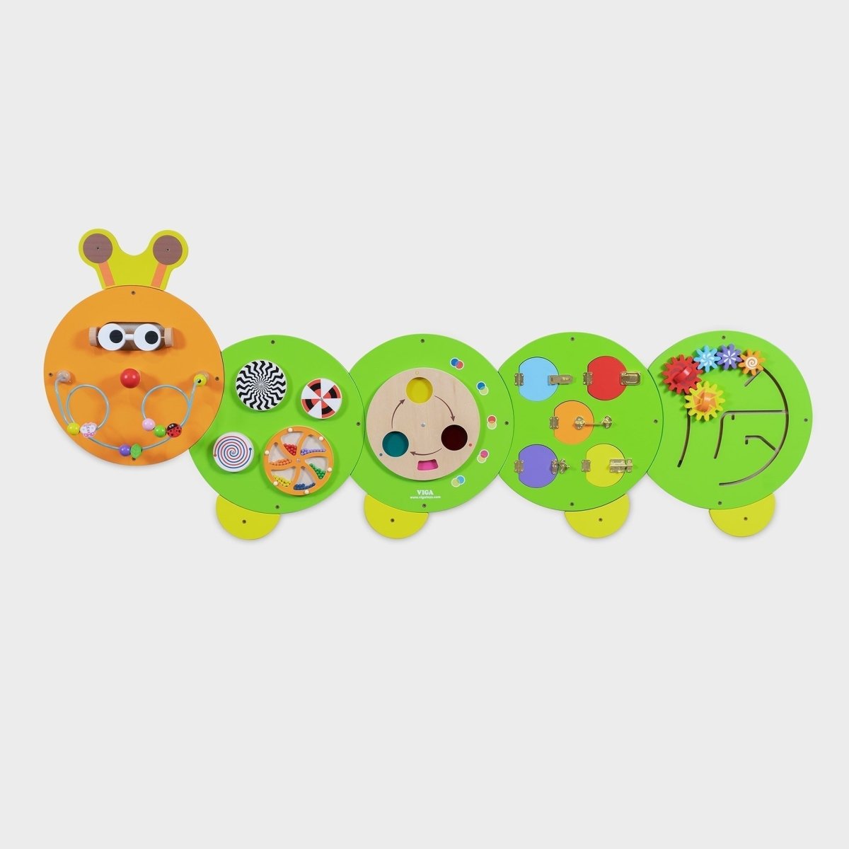 VIga Caterpillar Activity Wall Panels - Sensory Toys