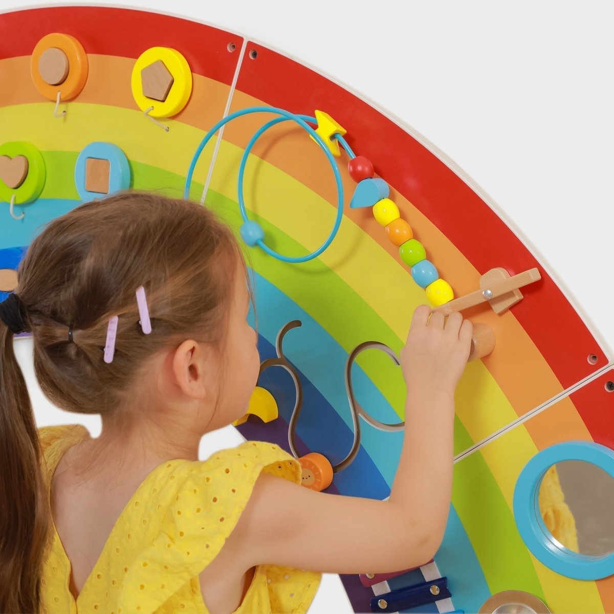 Viga Rainbow Activity Wall Panels. - Sensory Toys