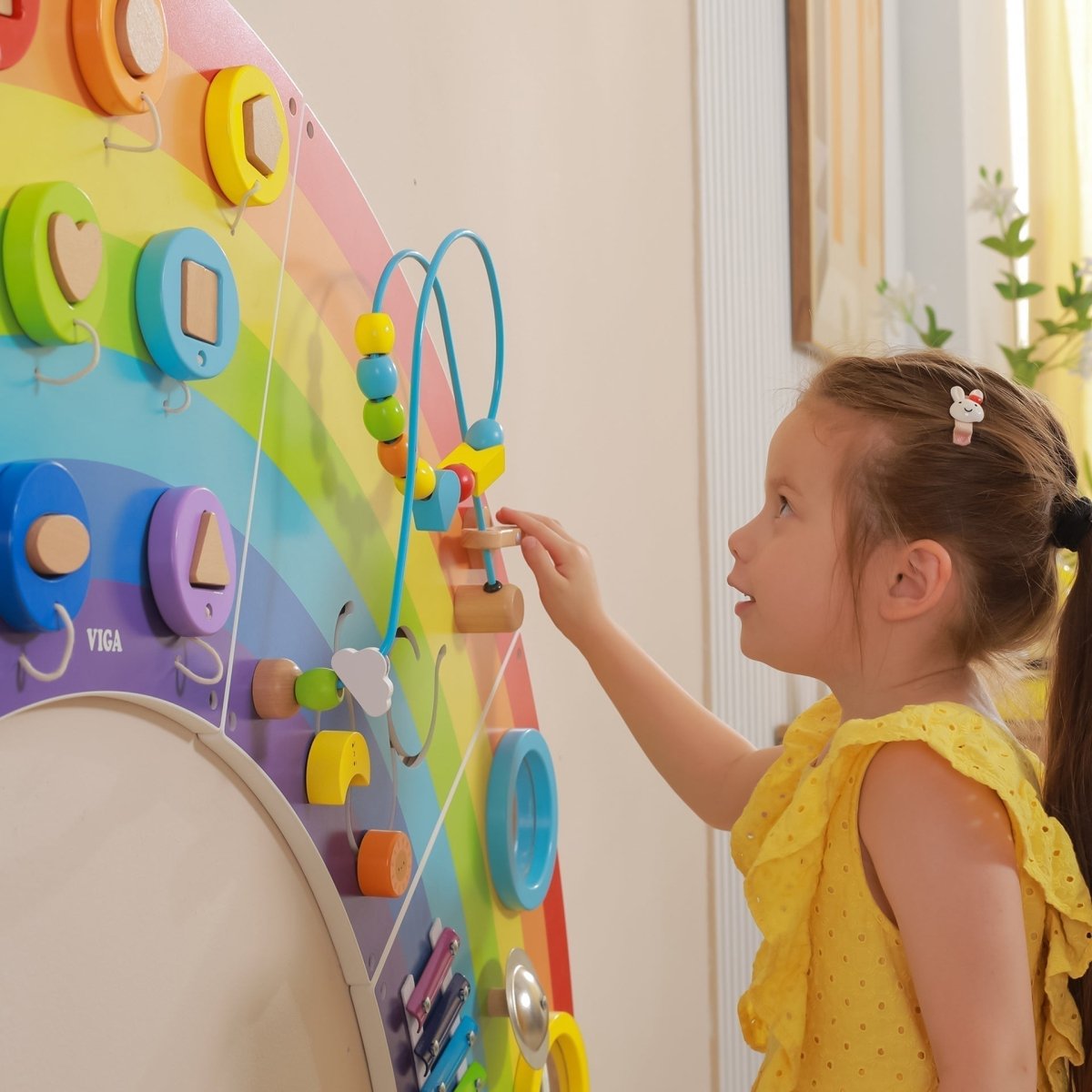 Viga Rainbow Activity Wall Panels. - Sensory Toys