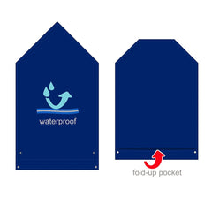 Waterproof Long Napkin - Navy - Adult Bibs