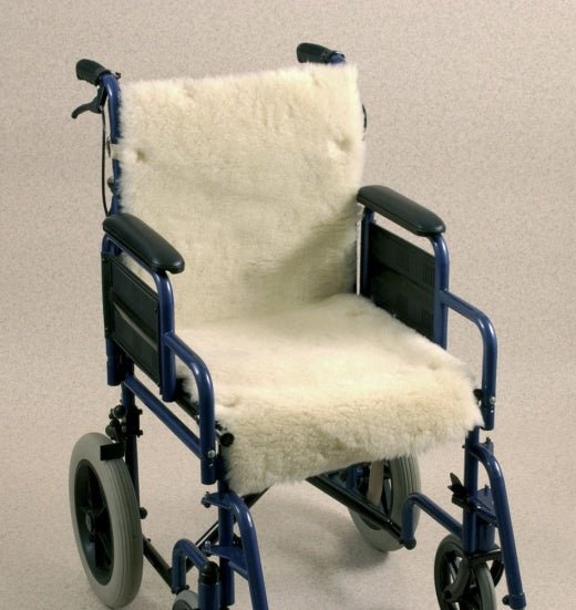 Wheelchair Seat & Back Cover – Fleece (Warm Faux Sheepskin) - Wheelchair Clothing
