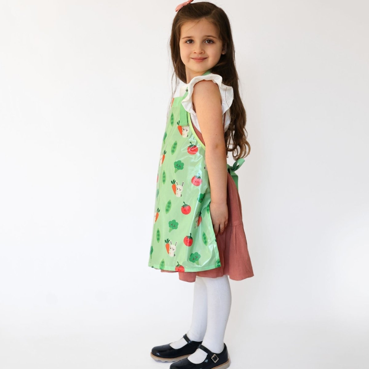 Wipeezee Apron - Child's size - Green Bunny & Veg - Aprons